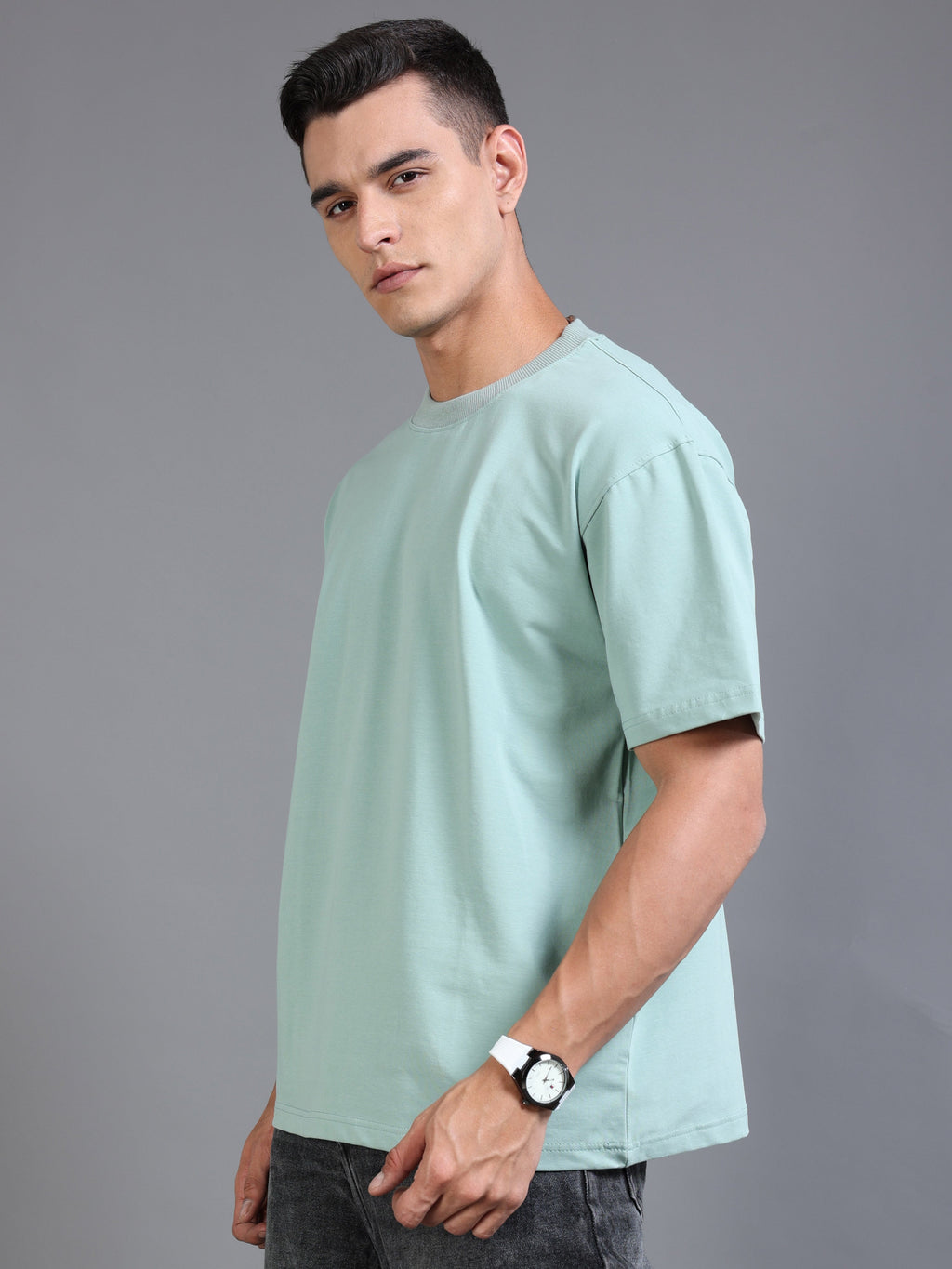Essential Oversized Tee Teal Green