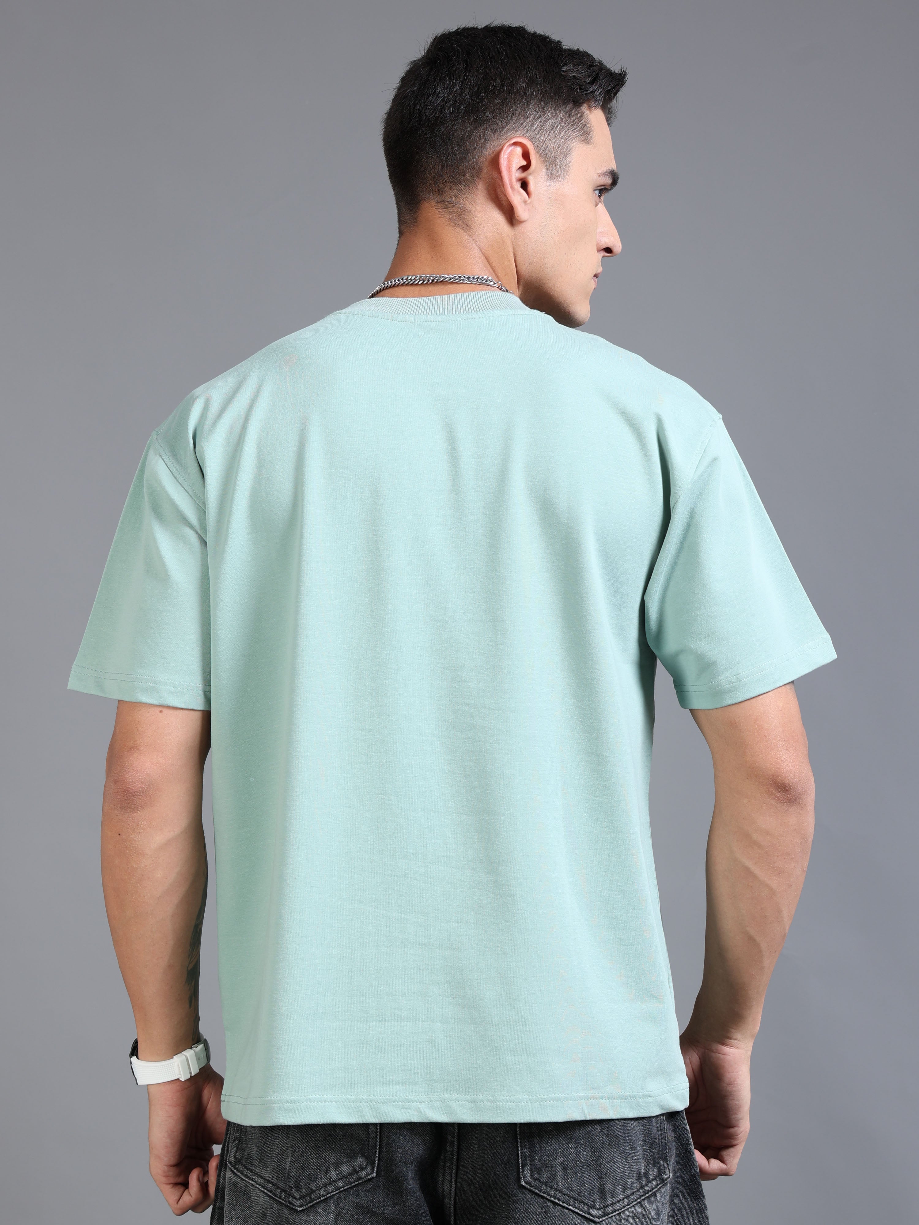 Essential Oversized Tee Teal Green