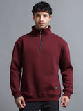 EASE ZIPPER SWEATSHIRT (MAROON)