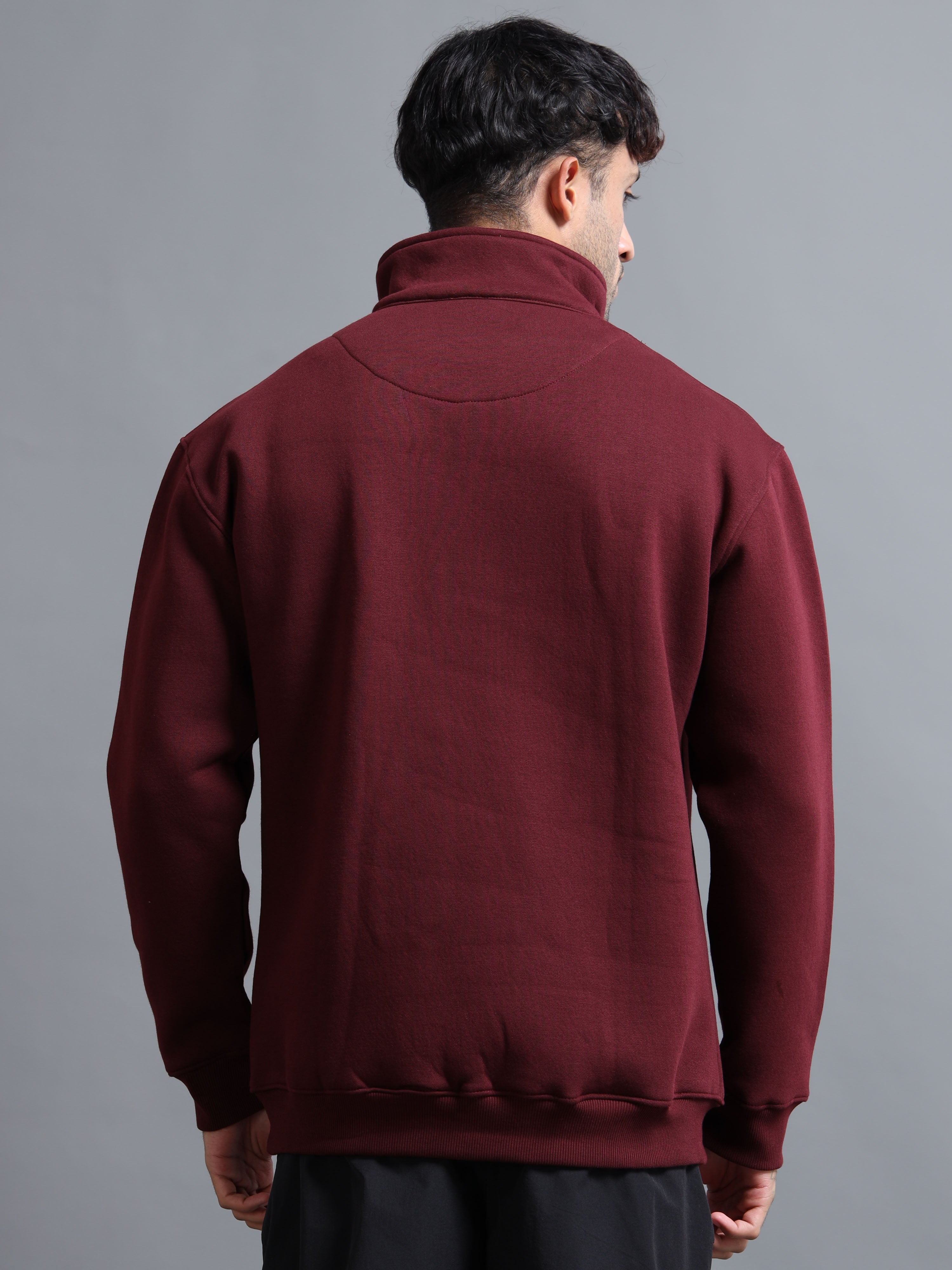 EASE ZIPPER SWEATSHIRT (MAROON)