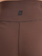 FLOW BROWN HIGH WAIST FLARED LEGGINGS