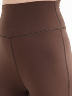 FLOW BROWN HIGH WAIST FLARED LEGGINGS