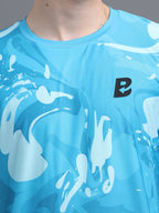 Performance T-Shirt – Blue (Moisture-Wicking Fabric)