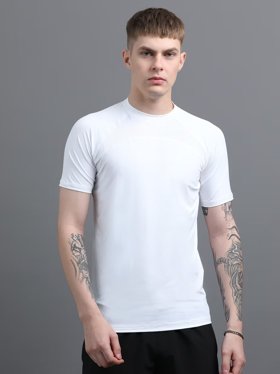 Stride T-Shirt – Black (Nylon-Spandex Blend)