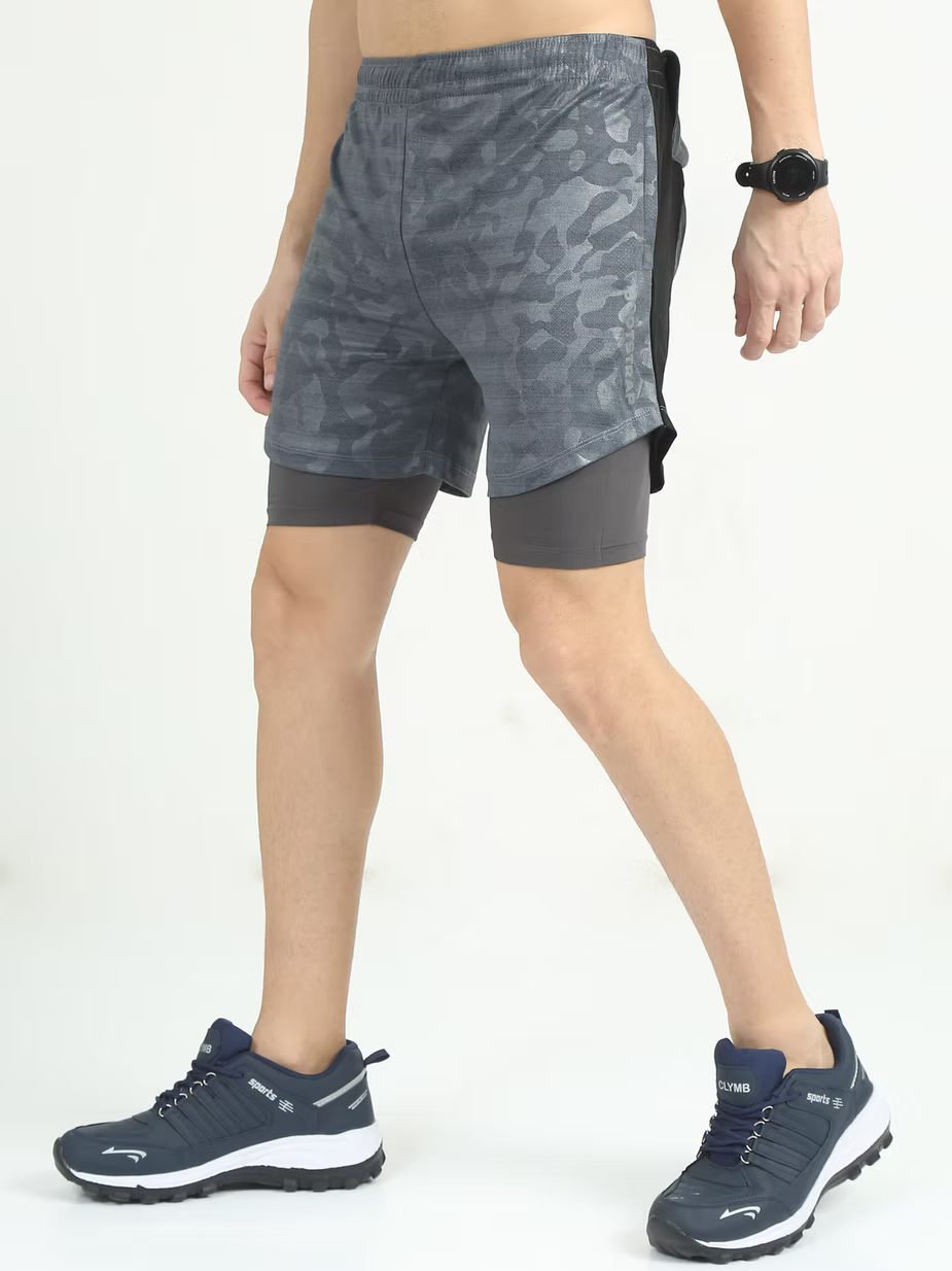 BS MOVE SHORTS (CAMO GREY)