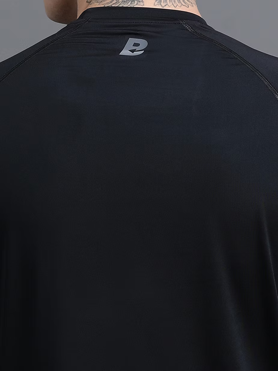 Stride T-Shirt – Black (Nylon-Spandex Blend)