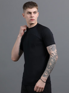 Stride T-Shirt – Black (Nylon-Spandex Blend)