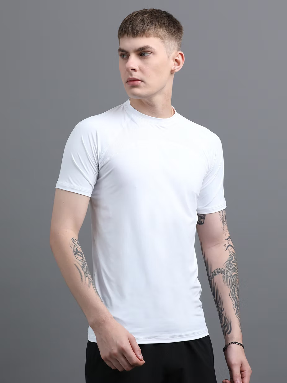 Stride T-Shirt – Black (Nylon-Spandex Blend)