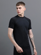 Stride T-Shirt – Black (Nylon-Spandex Blend)