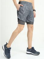 BS MOVE SHORTS (CAMO GREY)