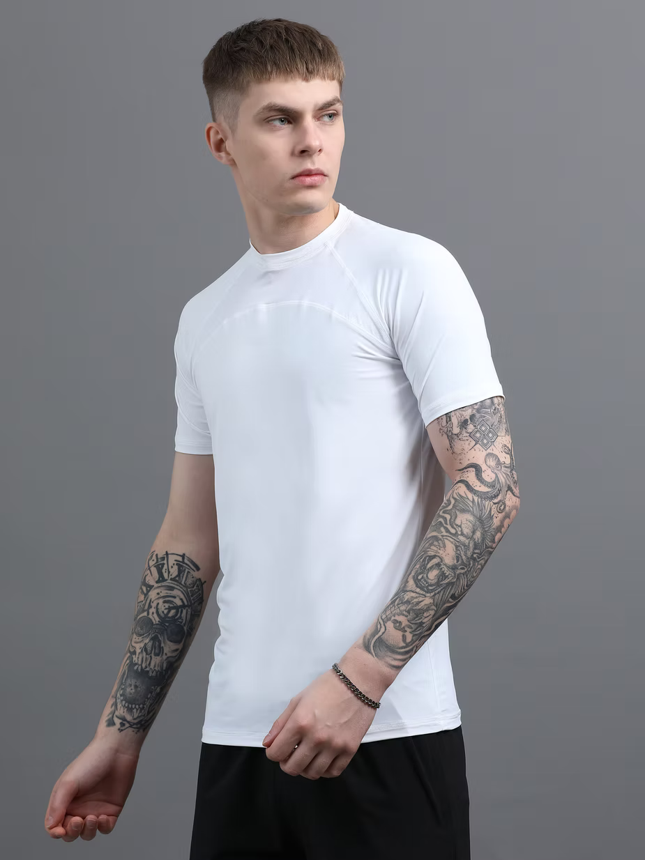 Stride T-Shirt – Black (Nylon-Spandex Blend)